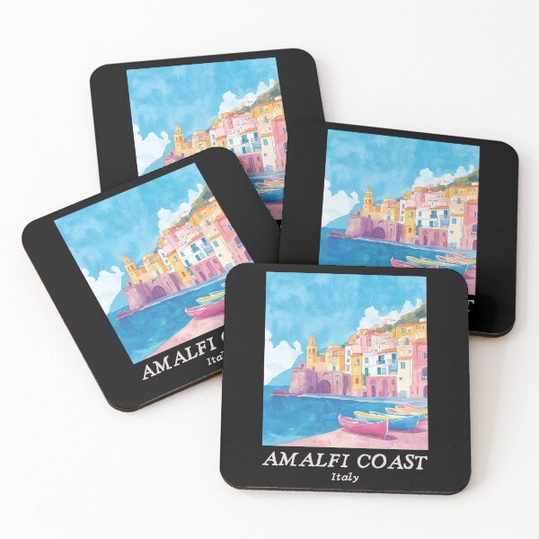 Item preview, A Travel Print of the Amalfi Coast - Italy  designed and sold by StudioRedKoala.