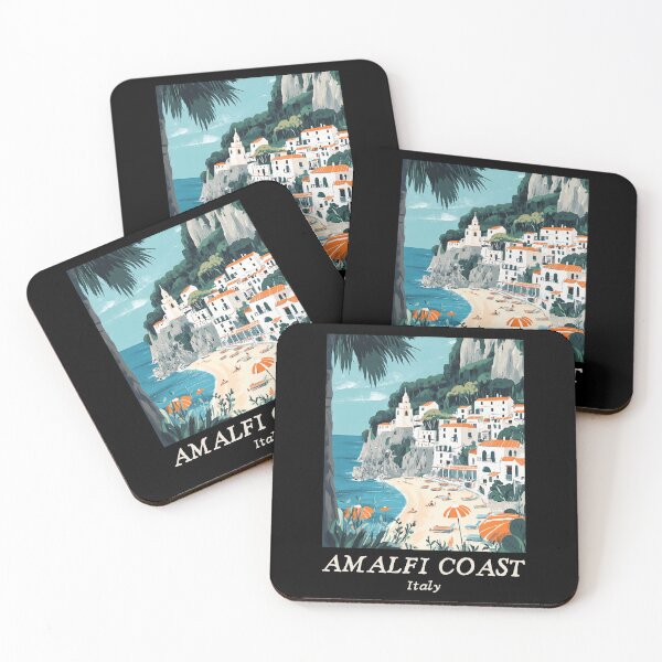 Item preview, A Travel Print of the Amalfi Coast - Italy  designed and sold by StudioRedKoala.