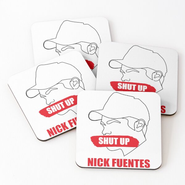 Item preview,  Shut Up Nick Fuentes - black outline designed and sold by Maxgmdss.