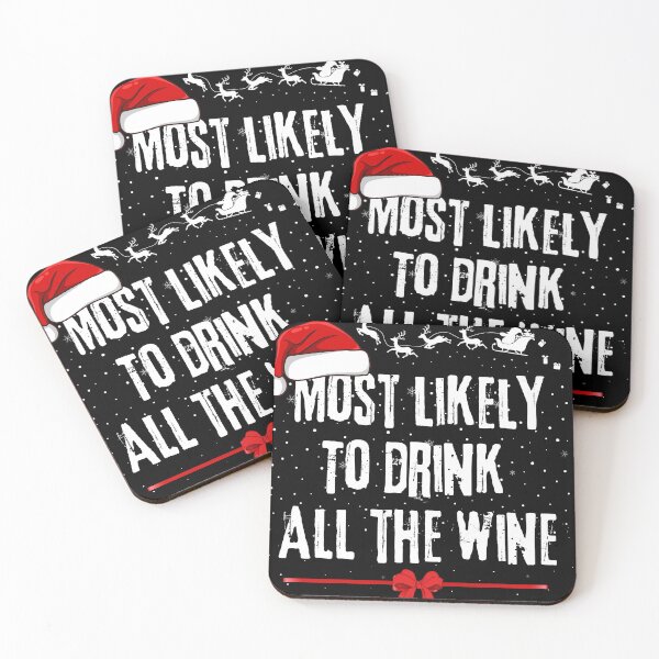 Item preview, Most likely to drink all the wine family matching pijamas designed and sold by MilkyForest.