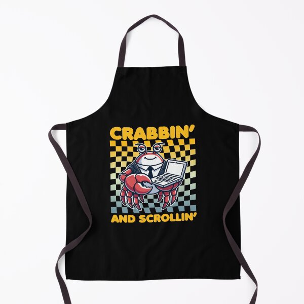 Item preview, Crab with Laptop - Crabbin' and Scrollin' designed and sold by MaateoDesign.
