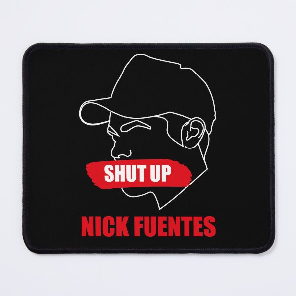 Item preview, Shut Up Nick Fuentes - white outline designed and sold by Maxgmdss.