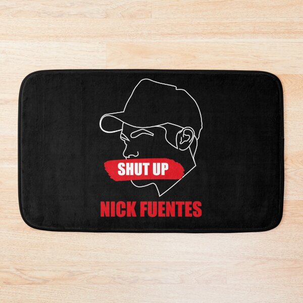 Item preview, Shut Up Nick Fuentes - white outline designed and sold by Maxgmdss.