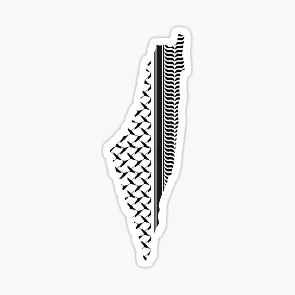 Vista previa del artículo con la obra «Keffiyeh palestina | Patrón del mapa de Palestina», diseñado y vendido por Mo5tar.