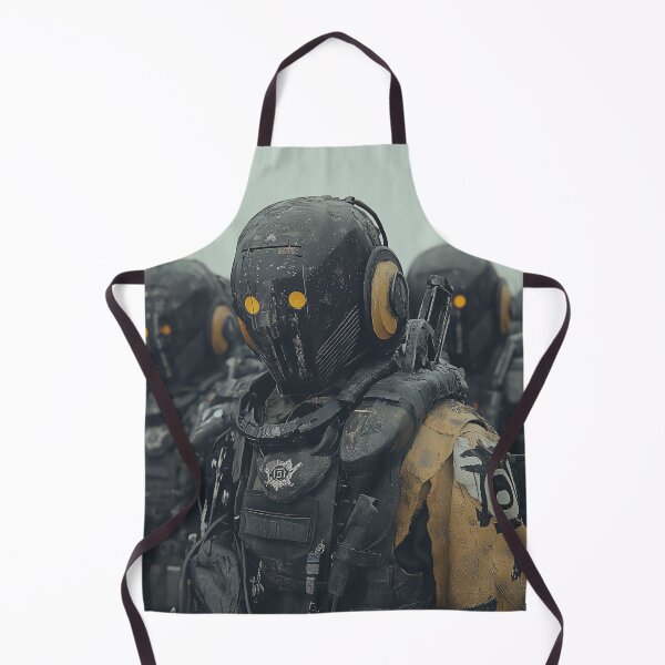 Item preview, Robotic Soldiers with Yellow Eyes in Battle Armour designed and sold by landletsy.