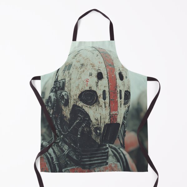 Item preview, Worn Battle Robot with Red Markings designed and sold by landletsy.