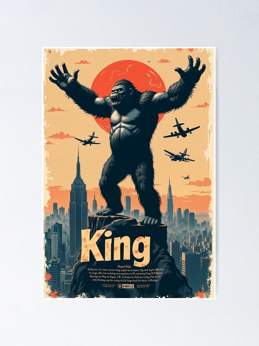Poster, Affiche KING KONG - empire one sheet en ligne | 3+1 GRATUIT