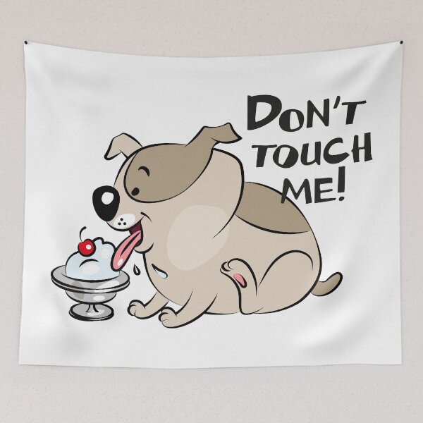 Item preview, Fat dog eats ice cream designed and sold by Ekaterina  Biserova.