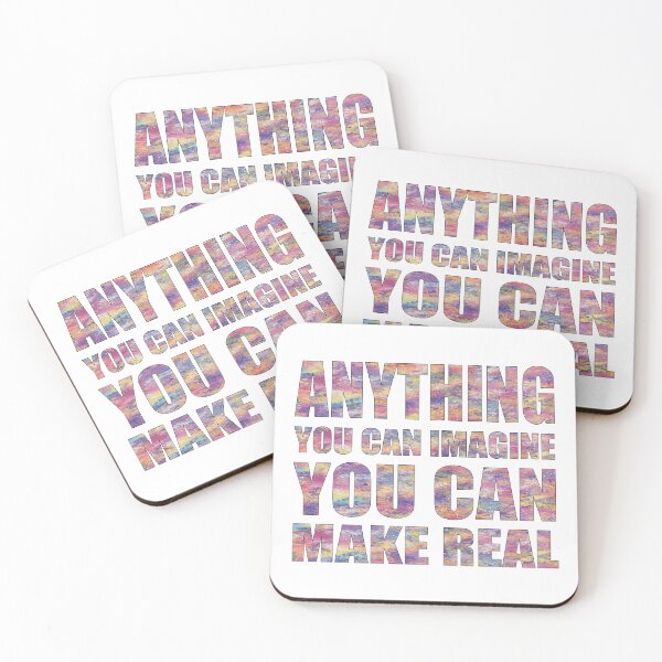 Item preview, Anything You Can Imagine Colorful Quote designed and sold by Tanya C  Smith.
