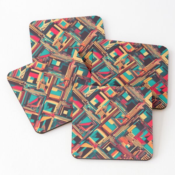 Item preview, Top geometric patterns one line new colorful strips striped art  designed and sold by Design Repo.