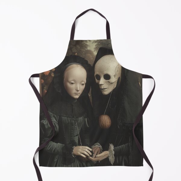 Item preview, Victorian Figures with Skeleton in a Haunting Portrait designed and sold by landletsy.