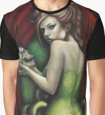 Man Eater - Gothic Snake Woman with Skull Graphic T-Shirt