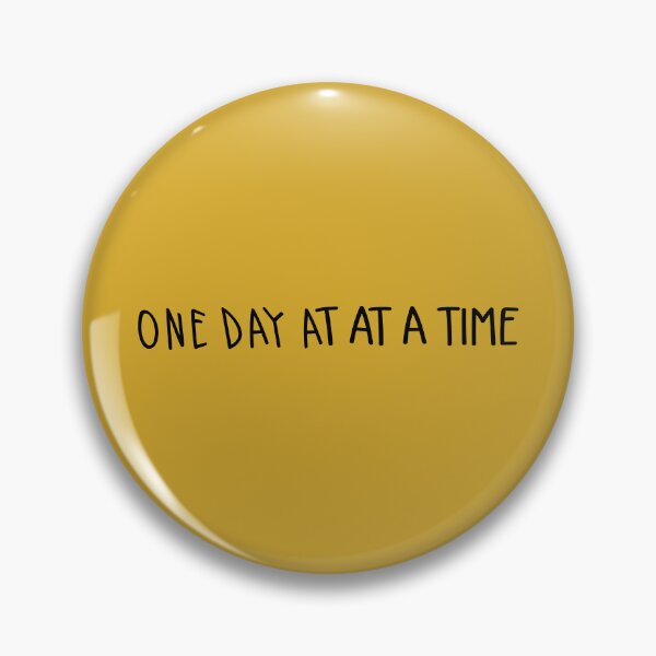 Item preview, One Day at a Time Typgraphy Quote designed and sold by DesertRains.