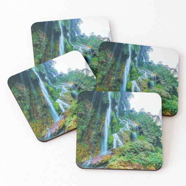 Item preview, Waterfall in the jungle photo designed and sold by serenitkaaa.