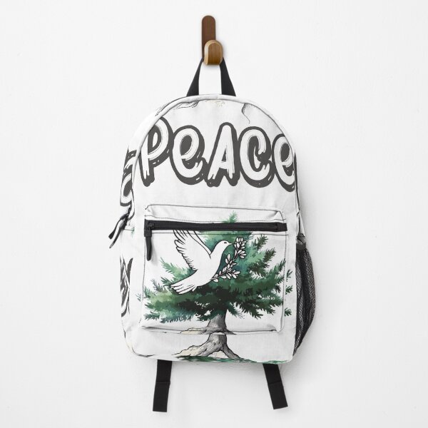 Item preview, PEACE: Lebanon’s Cedar Tree and White Dove of Harmony- حمامة السلام ولبنان وشجرة الأرز designed and sold by FUNqoosh.