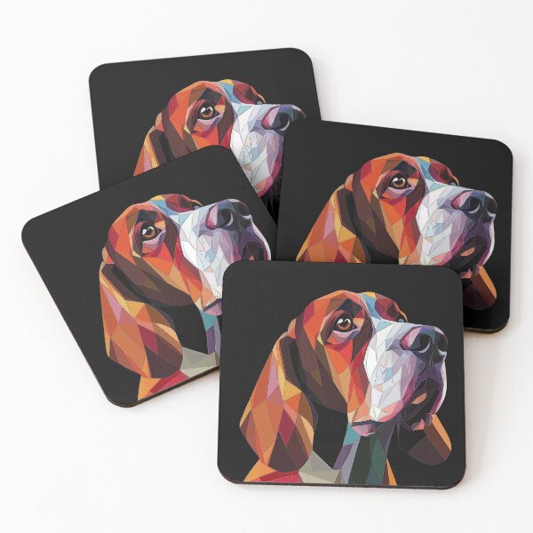 Item preview, Geometric Basset Hound designed and sold by GoatAndCamel.