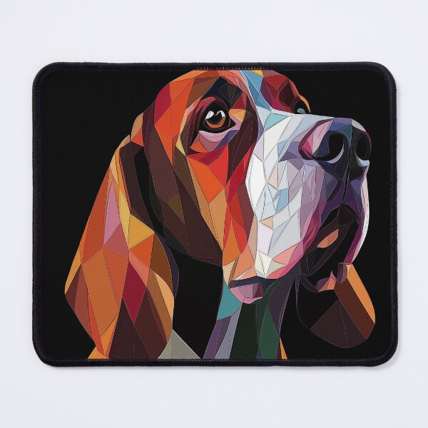 Item preview, Geometric Basset Hound designed and sold by GoatAndCamel.