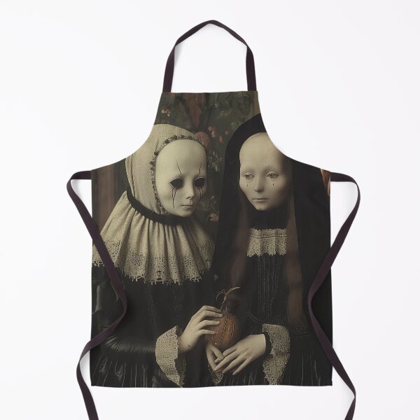 Item preview, Victorian Figures Holding a Pumpkin in a Haunted Portrait designed and sold by landletsy.
