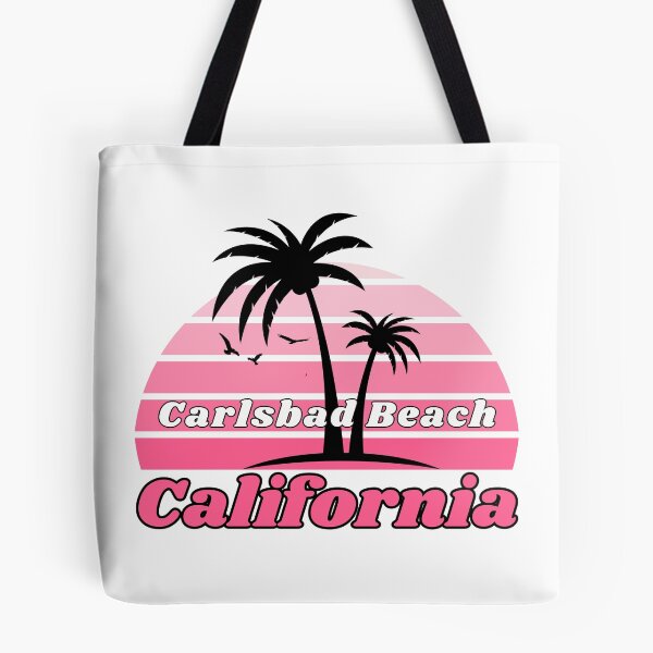 Item preview, Retro Cool Carlsbad Beach California Palm Tree at Sunset Souvenirs designed and sold by karmdaf.