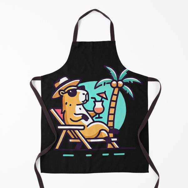 Item preview, capybara enjoying a delicious juice designed and sold by D-dreams.
