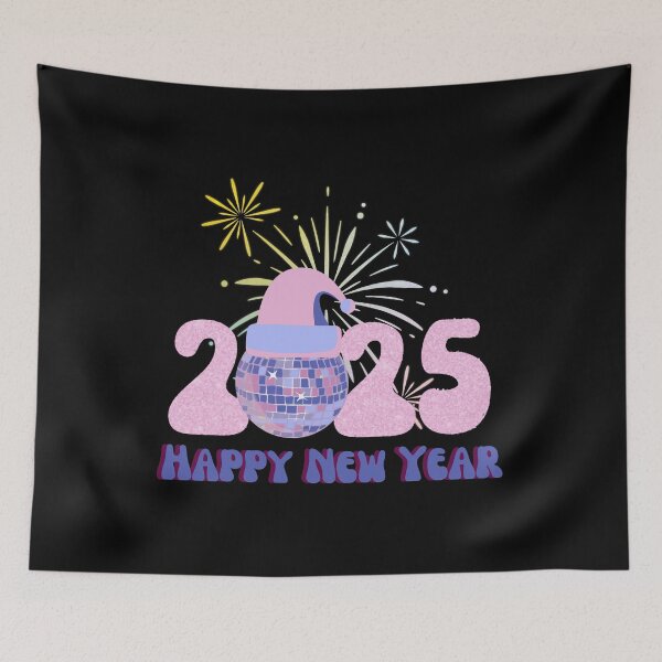 Item preview, Happy New Year 2025. In the best retro style designed and sold by FreeSoulLab.
