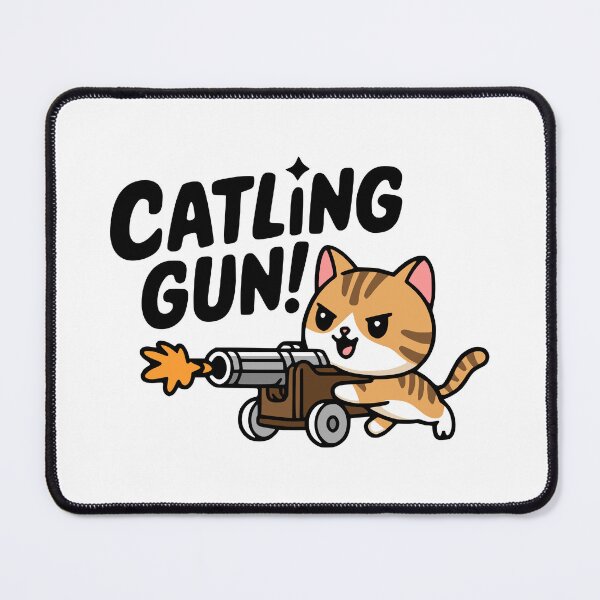 Item preview, Catling Gun! Cute Gatling Gun Cat designed and sold by PMCreative.
