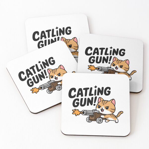 Item preview, Catling Gun! Cute Gatling Gun Cat designed and sold by PMCreative.