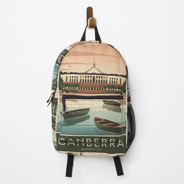 Item preview, Canberra Vintage Travel Poster designed and sold by TravelerRat.