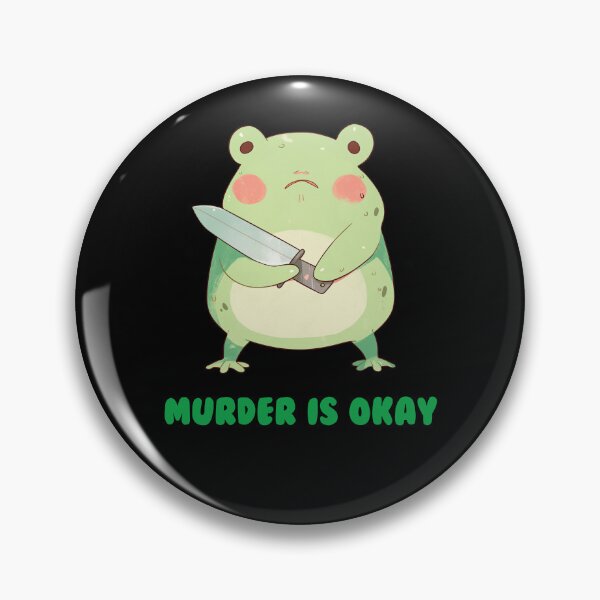 Artikelvorschau, Mord ist okay - süßer lustiger Frosch mit Messer entworfen und verkauft von aresmeris.