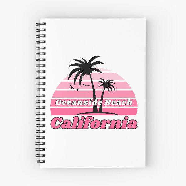 Item preview, Retro Cool Oceanside Beach California Palm Tree at Sunset Souvenirs designed and sold by karmdaf.