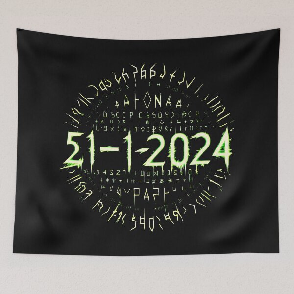 Item preview, Neon Prophecy of 31-1-2024: An Extraterrestrial Message designed and sold by SplashTastic.