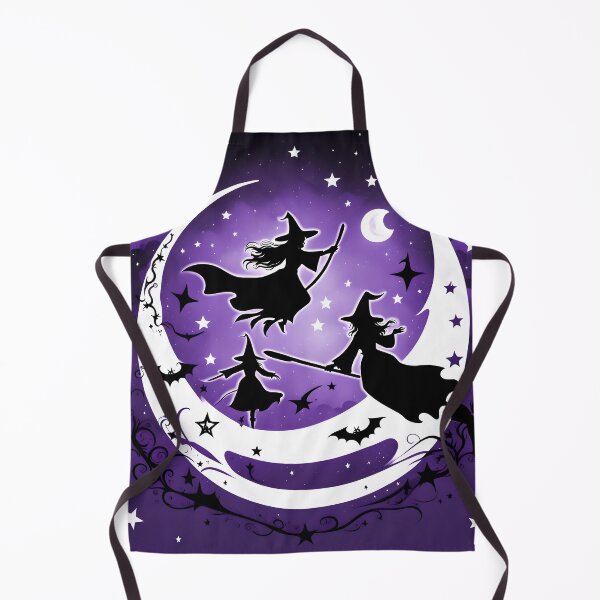 Item preview, Witches Flying in the Enchanted Moon designed and sold by MandalasShops.