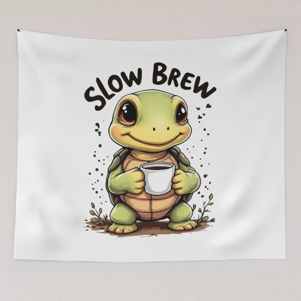 Item preview, Cute Turtle - Slow Brew designed and sold by SignumShop.