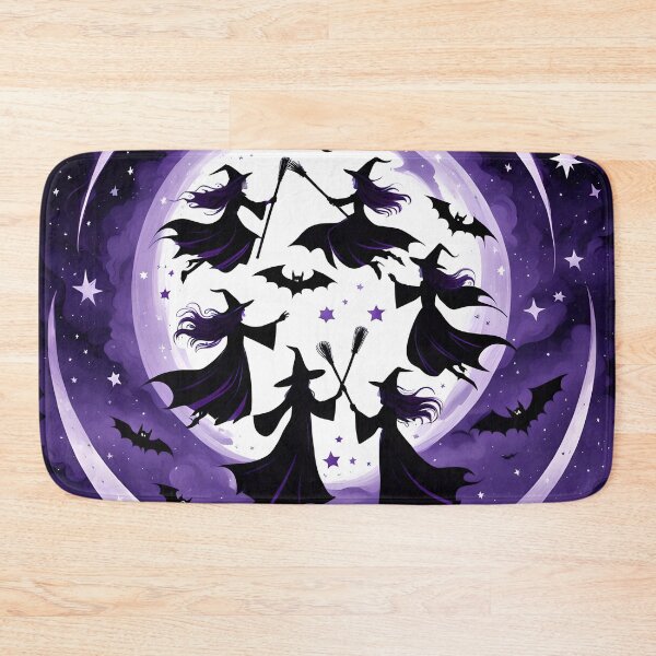 Item preview, Witches Flying Under the Enchanted Moon designed and sold by MandalasShops.