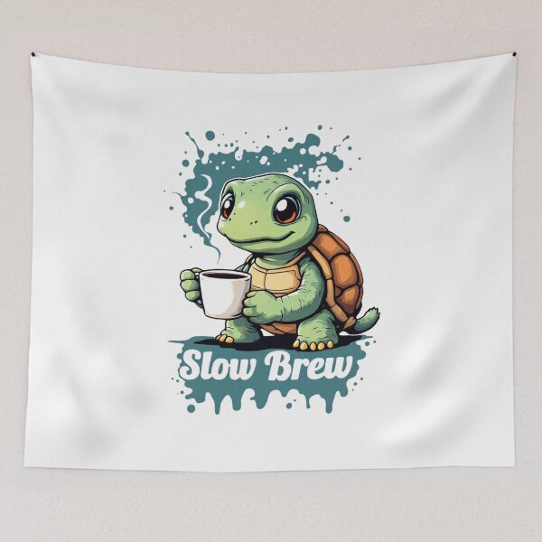 Item preview, Cute Turtle - Slow Brew designed and sold by SignumShop.