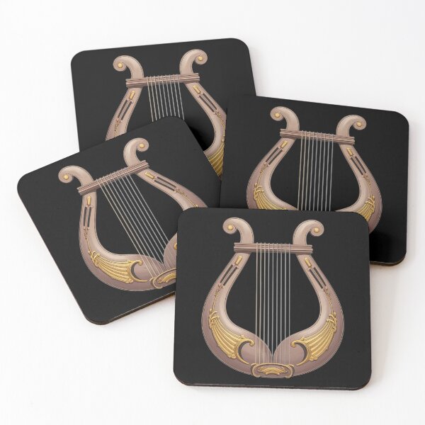 Item preview, Wooden and Gold Lyre in Vintage Style designed and sold by Promoc.