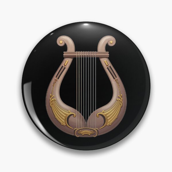 Item preview, Wooden and Gold Lyre in Vintage Style designed and sold by Promoc.