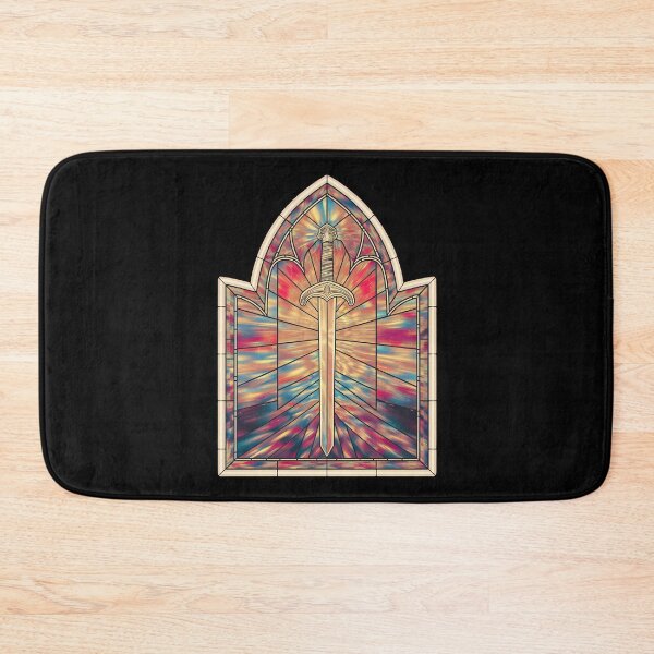 Item preview, Stainglass The Sword Retro Gothic Portal,  designed and sold by VitrauxNoirs.