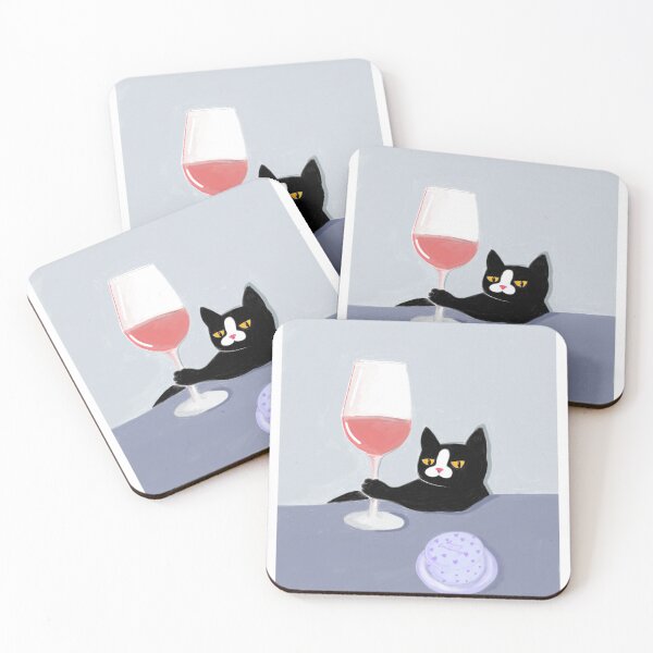 Item preview, Cat with Wine: Festive Vibes designed and sold by Doroshshop.