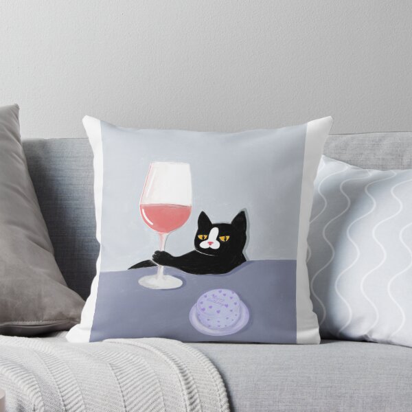 Item preview, Cat with Wine: Festive Vibes designed and sold by Doroshshop.