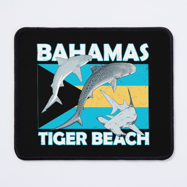 Item preview, Tiger Beach Bahamas Hammerhead Shark Tiger Shark designed and sold by NicGrayGraphic.