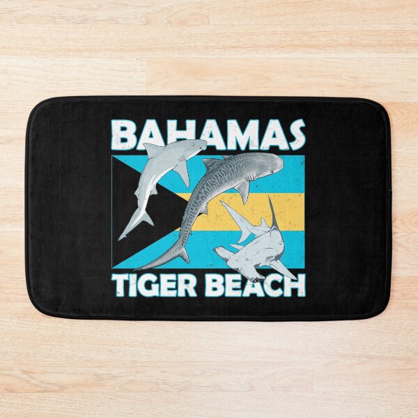 Item preview, Tiger Beach Bahamas Hammerhead Shark Tiger Shark designed and sold by NicGrayGraphic.
