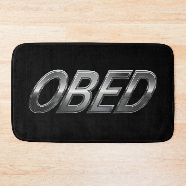 Item preview, Silver typography OBED designed and sold by Darkifun.