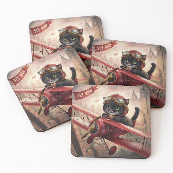 Item preview, Cat pilot - fly high designed and sold by lavka-xd.