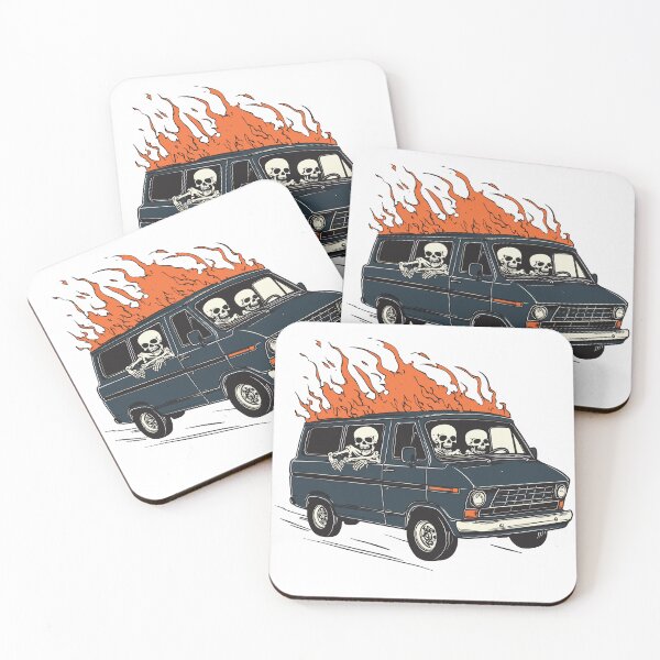 Item preview, Skeletons on Fire Ride designed and sold by shafranietz.