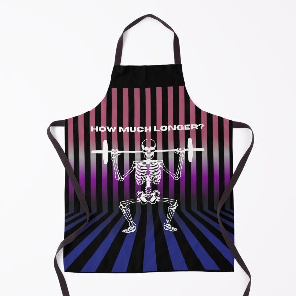 Item preview, How Much Longer, Genderfluid pride Flag, Skeleton Weightlifting graphic, gym, weightlifting, skeleton, funny lgbtq, fitness, designed and sold by PrideBeProud.