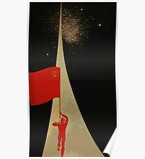 den ganzen Weg bis zu den Sternen - sowjetische Propaganda Poster