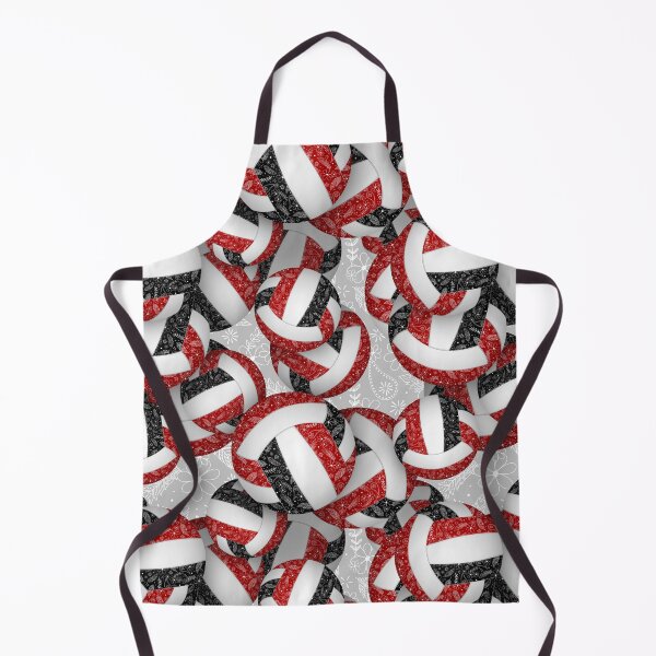 Item preview, Boho feathers paisleys red black volleyball designed and sold by katzdzynes.