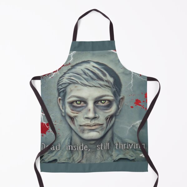 Item preview, Gruesome Zombie Portrait with Dark Humor designed and sold by gleefulme.