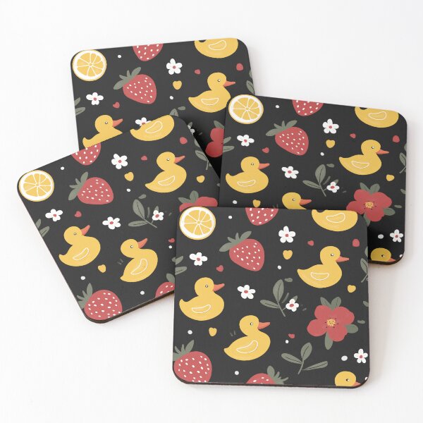 Item preview, Playful Ducks & Strawberries: Visual Stimulation Pattern for Babies designed and sold by SmartPatterns.
